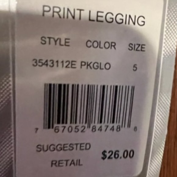 ASICS Little Girl Print Legging - Picture 2 of 3